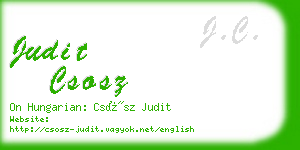 judit csosz business card